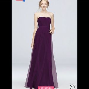 Plum 6 way tie convertible dress